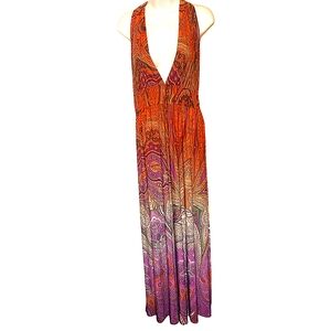 Steve Madden multicolored maxi dress L